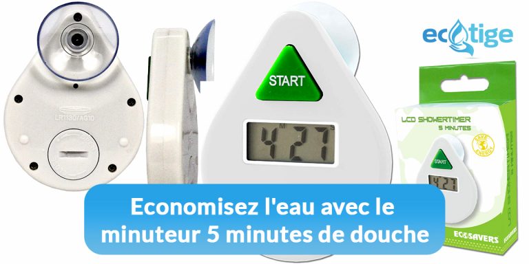 Economisez l'eau avec le minuteur 5 minutes de douche - Achetez maintenant!